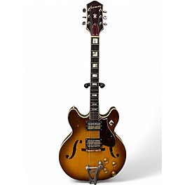 Vintage 1972 Harmony H671 Natural Hollow Body Electric Guitar