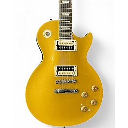 Used 2014 Epiphone Les Paul Traditional Pro Gold Top Solid Body Electric Guitar