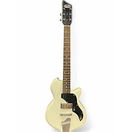 Used Supro Supro Island Series Jamesport Antique White Solid Body Electric Guitar