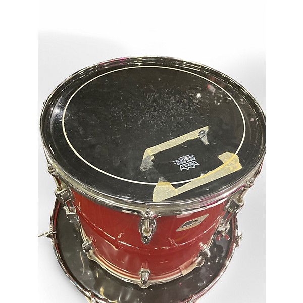 Used Ludwig 5 Piece ROCKER  RED Drum Kit