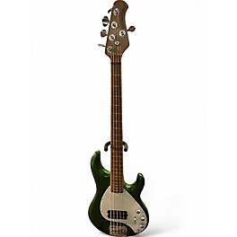 Used 2019 Ernie Ball Music Man StingRay 5 Special H Charging Green Electric Bass Guitar