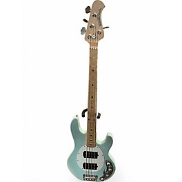 Used 2017 Ernie Ball Music Man Stingray 3 EQ HH Powder Blue Electric Bass Guitar