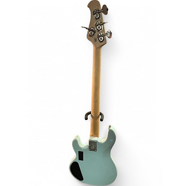 Used 2017 Ernie Ball Music Man Stingray 3 EQ HH Powder Blue Electric Bass Guitar
