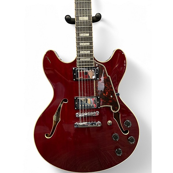 Used D'Angelico Premier Series 12-STRING HOLLOWBODY Wine Red Hollow Body Electric Guitar