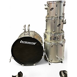 Used Ludwig 5 Piece Accent CS Silver Sparkle Drum Kit
