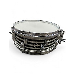 Used Dixon 13in Artisan Zebra Silver Sparkle Drum