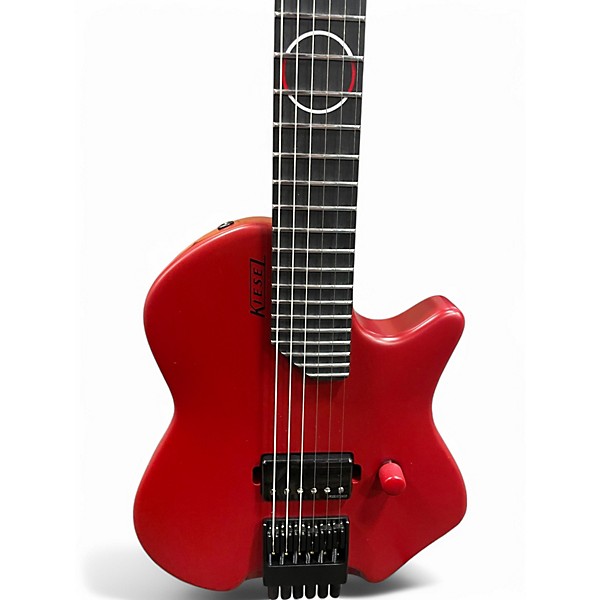Used Kiesel Devin Townsend Neo Red Solid Body Electric Guitar