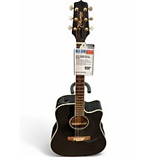 Used Cort Ndx20 Black Acoustic Electric Guitar Black