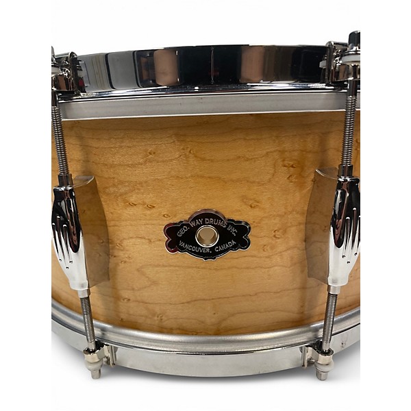 Used 2007 Dunnett 6.5X14 GEORGE WAY ADVANCE MAPLE NATURAL FLAME MAPLE Drum