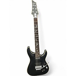 Used Schecter Guitar Research Damien Platinum FLOYD SUSTAINIAC Black Solid Body Electric Guitar