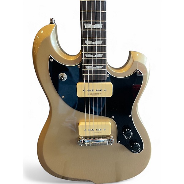 Used Vega Baum Carve Gold Solid Body Electric Guitar