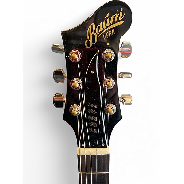 Used Vega Baum Carve Gold Solid Body Electric Guitar