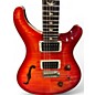 Used 2014 PRS Wood Library Custom 24 10 Top Blood Orange Solid Body Electric Guitar