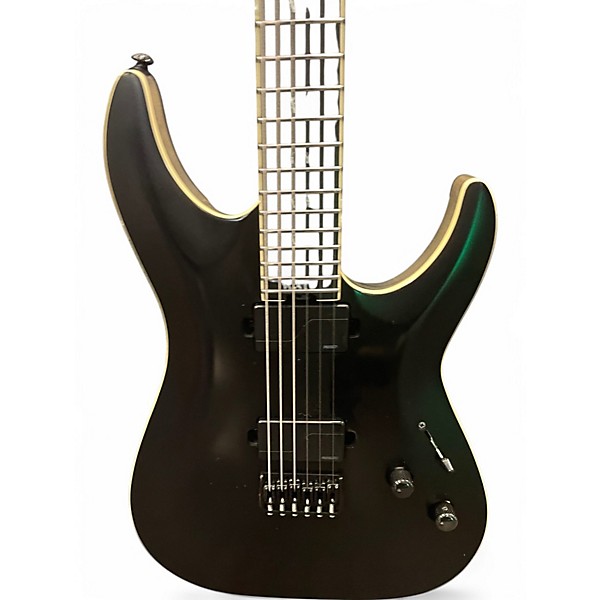 Used Schecter Guitar Research C1 SLS ELITE EVIL TWIN Black Solid Body Electric Guitar