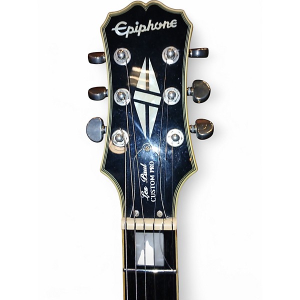Used Epiphone Les Paul Custom Pro Silverburst Solid Body Electric Guitar