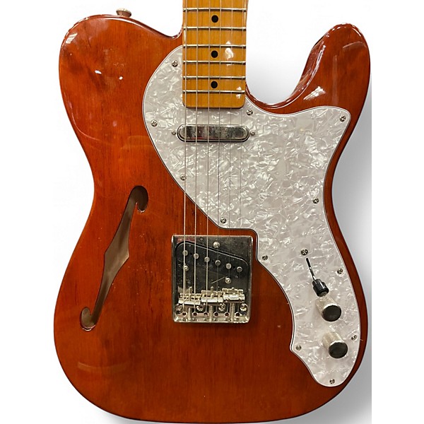 Used Squier Classic Vibe Telecaster Thinline Natural Hollow Body Electric Guitar