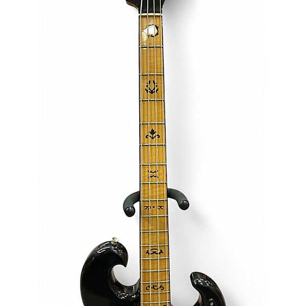 Vintage 1980s Ibanez Black Eagle Black Electric Bass Guitar