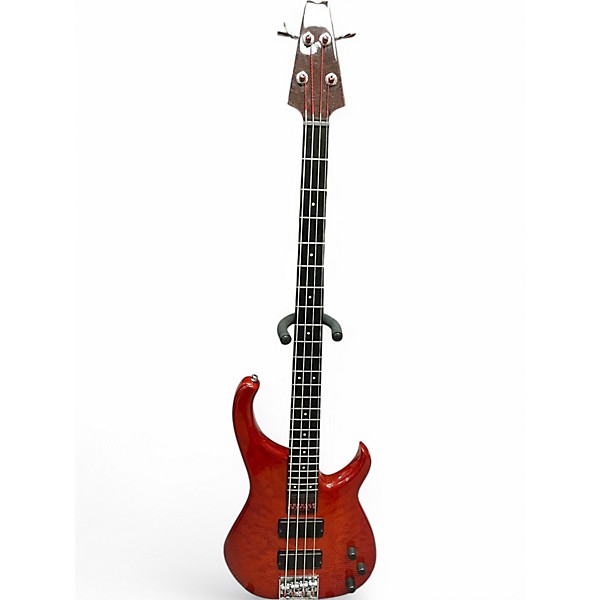 Vintage 2000s Modulus Guitars Quantum Trans Red Electric Bass Guitar