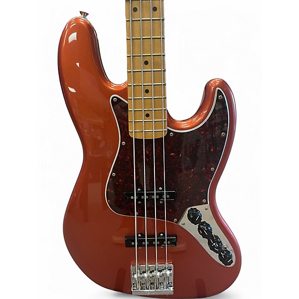Used Fender Player Plus Active Jazz Bass aged candy apple red Electric Bass Guitar