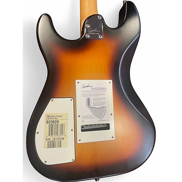 Used Godin Session Vintage Burst Solid Body Electric Guitar