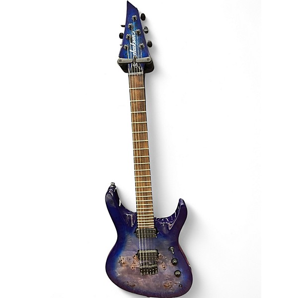 Used Jackson Pro Series Signature Chris Broderick Soloist HT6P TRANSPARENT BLUE Solid Body Electric Guitar