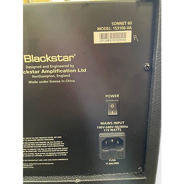 Used Blackstar SONNET 60 Acoustic Guitar Combo Amp