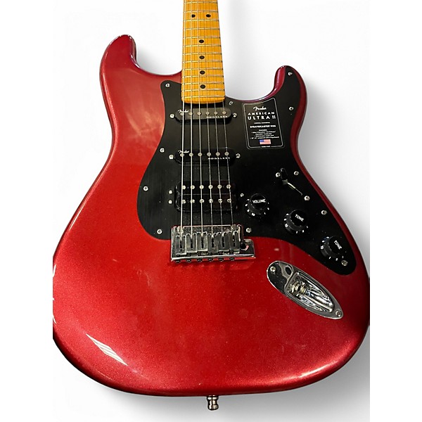 Used Fender American Ultra II Stratocaster HSS Maple Candy Apple Red Metallic Solid Body Electric Guitar,New Products : American Fashion Style Bags On Sale
