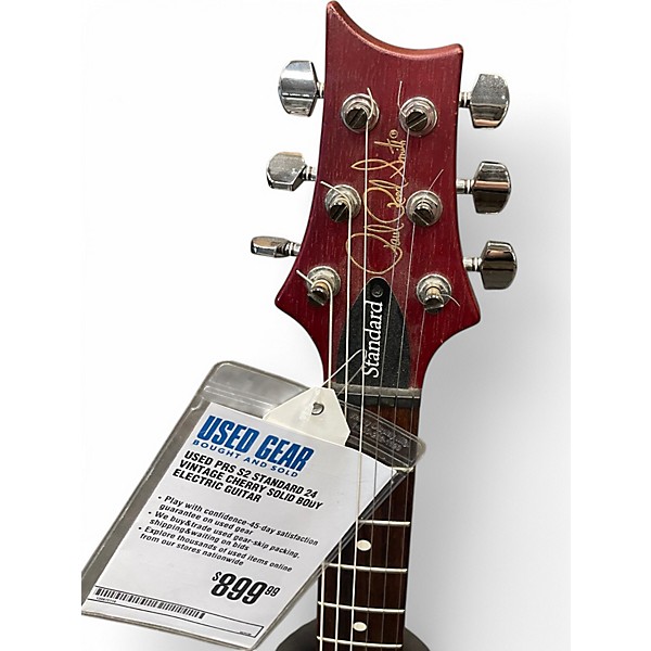 Used PRS S2 Standard 24 VINTAGE CHERRY Solid Body Electric Guitar