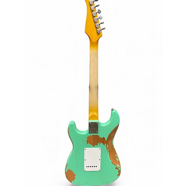 Used Sawtooth es relic series Turquoise Solid Body Electric Guitar