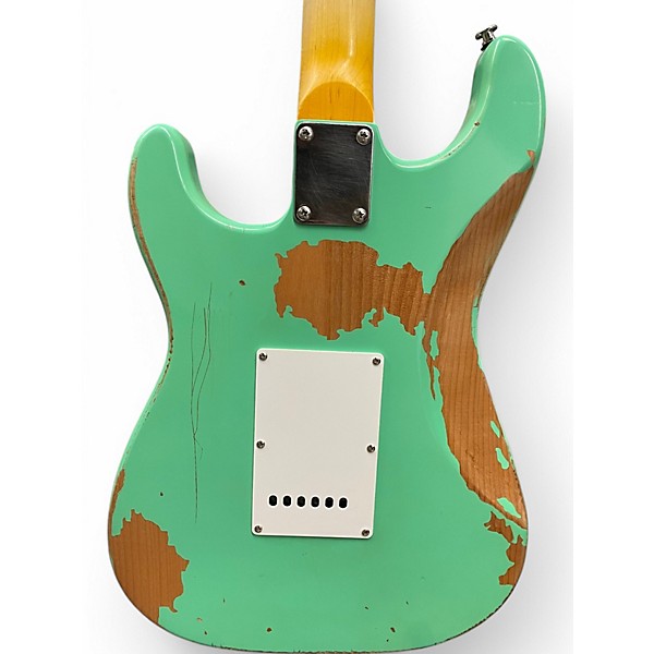 Used Sawtooth es relic series Turquoise Solid Body Electric Guitar