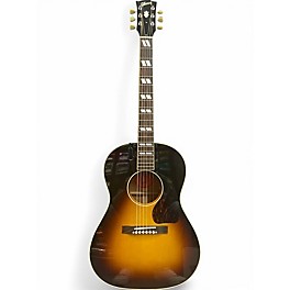 Used Gibson LG2 Western 2 Tone Sunburst Acoustic Electric Guitar