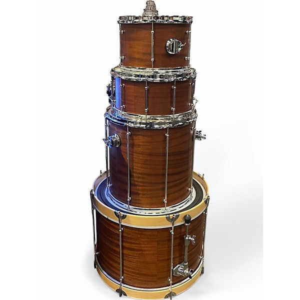 Used Risen Drum Co. 4 Piece 4 Piece Custom Mahogany Shell Pack Mahogany Drum Kit