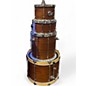 Used Risen Drum Co. 4 Piece 4 Piece Custom Mahogany Shell Pack Mahogany Drum Kit thumbnail
