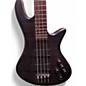 Used Schecter Guitar Research stiletto studio 4 see thru black satin Electric Bass Guitar