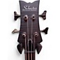 Used Schecter Guitar Research stiletto studio 4 see thru black satin Electric Bass Guitar