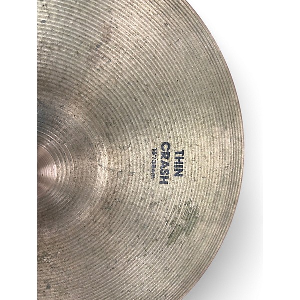 Used Zildjian 15in Thin Crash Cymbal