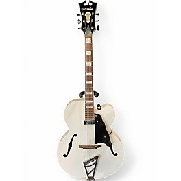 Used D'Angelico EXL-1 White Hollow Body Electric Guitar