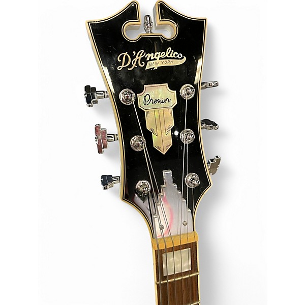 Used D'Angelico EXL-1 White Hollow Body Electric Guitar