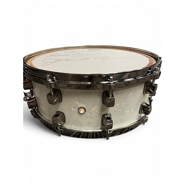 Used Yamaha 5.5X14 John JR Robinson Custom Snare Antique Marine Pearl Drum