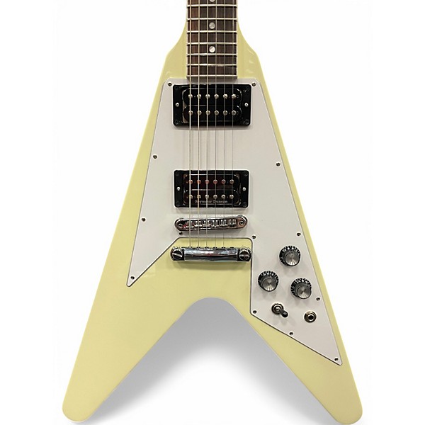 Used Gibson Flying V Classic White Solid Body Electric Guitar