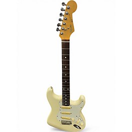 Used Squier '87 MIJ Stratocaster White Solid Body Electric Guitar
