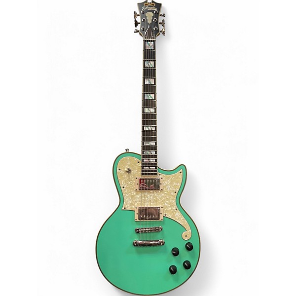 Used D'Angelico Deluxe Atlantic Surf Green Solid Body Electric Guitar