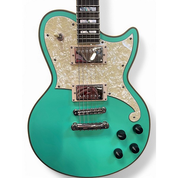 Used D'Angelico Deluxe Atlantic Surf Green Solid Body Electric Guitar