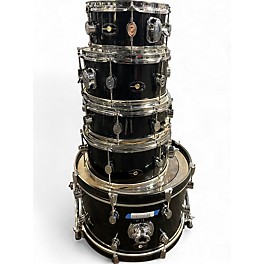 Used PDP by DW 5 Piece Shallow Drums Black Drum Kit