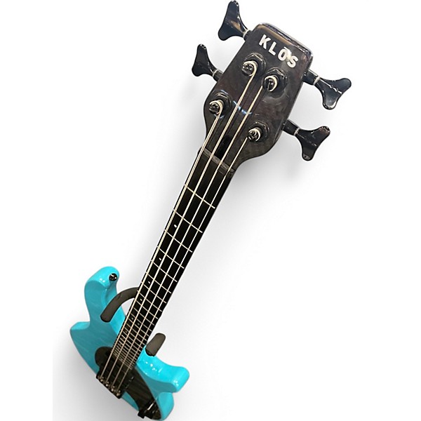 Used Klos APOLLO PRO Blue Electric Bass Guitar