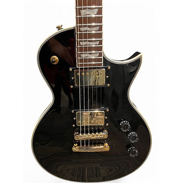 Used ESP LTD EC256 Black and Gold Solid Body Electric Guitar