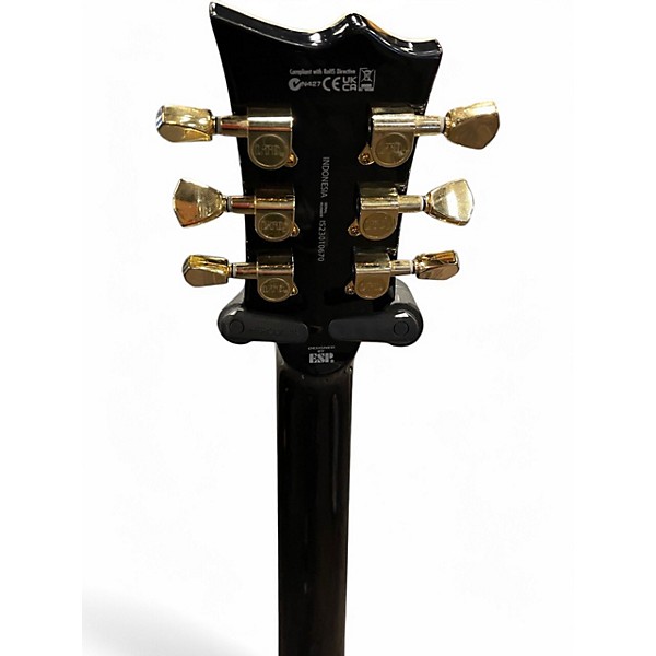 Used ESP LTD EC256 Black and Gold Solid Body Electric Guitar