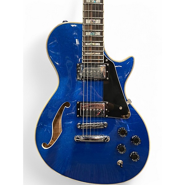 Used ESP LTD PS1000 Sparkle Blue Hollow Body Electric Guitar