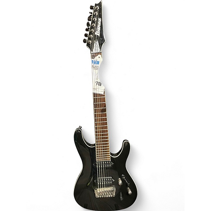 Used Ibanez SIR27FD Iron Label 7 String Black Solid Body