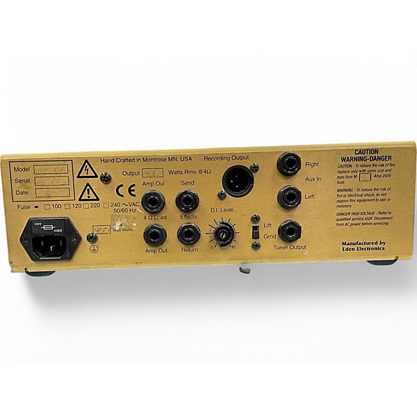 Used Eden WT400 Bass Amp Head